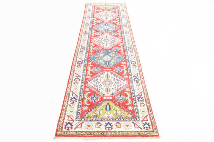 2' 8 x 9' 7 Hand Knotted Kazak Runner Rug