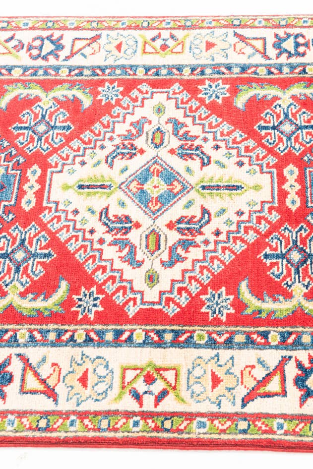 Detail image of 2' 8 x 9' 7 Hand Knotted Kazak Runner Rug
