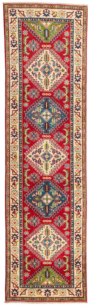 2' 8 x 9' 7 Hand Knotted Kazak Runner Rug