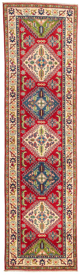 Detail image of 2' 8 x 9' 7 Hand Knotted Kazak Runner Rug