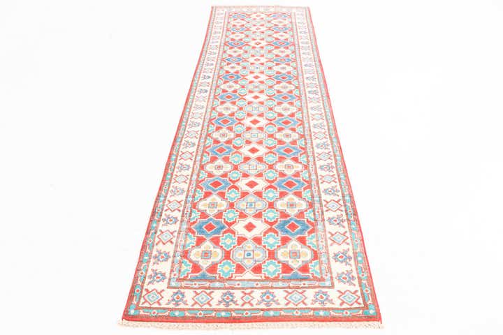 2' 9 x 9' 10 Hand Knotted Kazak Runner Rug