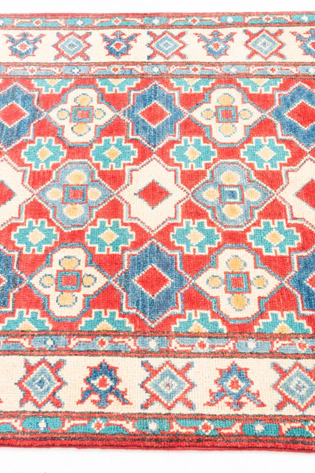 Detail image of 2' 9 x 9' 10 Hand Knotted Kazak Runner Rug