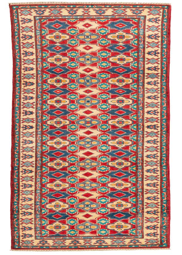 2' 9 x 9' 10 Hand Knotted Kazak Runner Rug