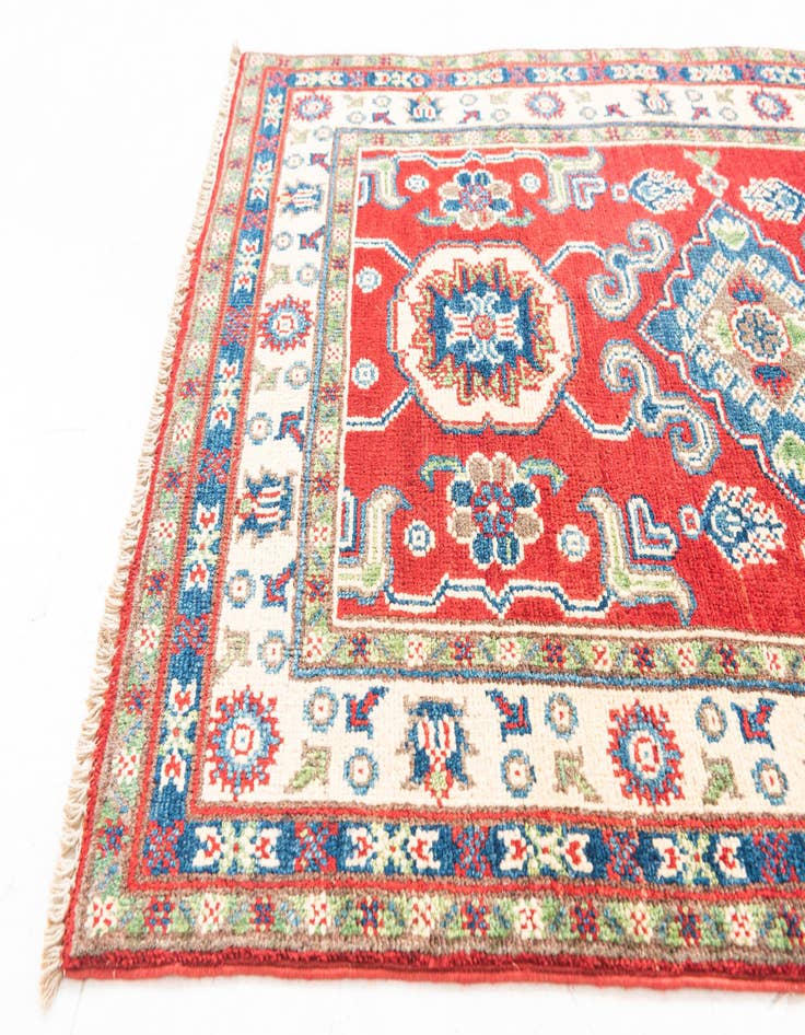 Detail image of 2' 8 x 9' 9  Hand Knotted Kazak Runner Rug