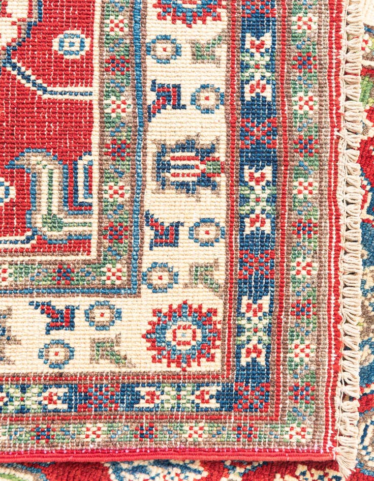 Detail image of 2' 8 x 9' 9  Hand Knotted Kazak Runner Rug