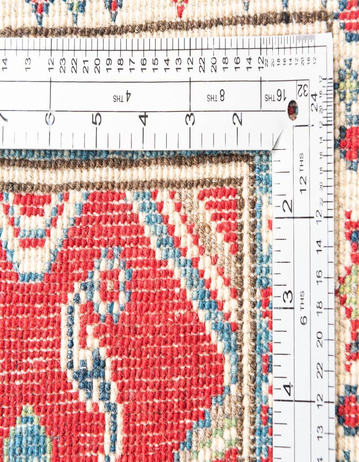 Detail image of 2' 8 x 9' 6  Hand Knotted Kazak Runner Rug