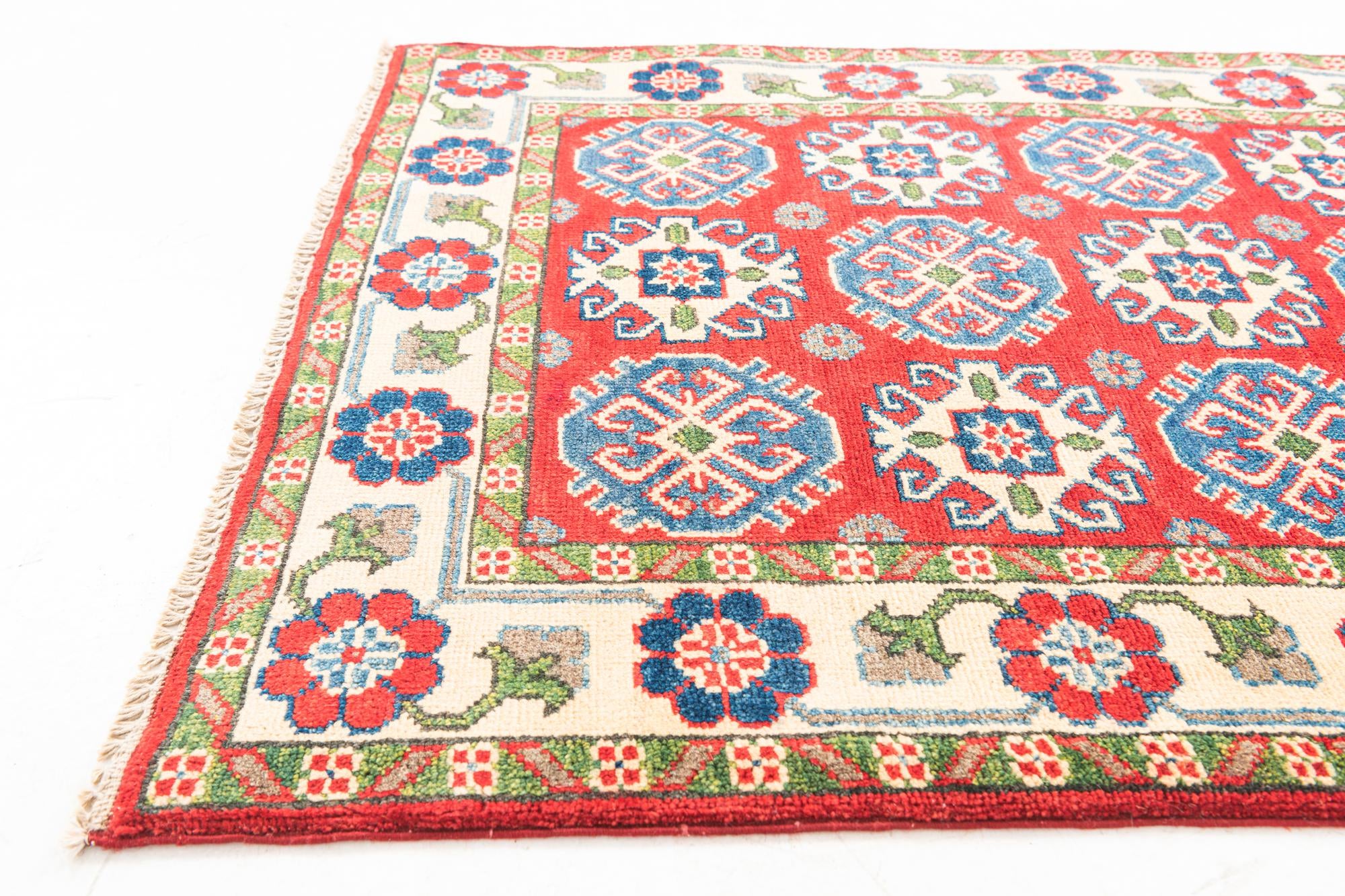 2' 9 x 9' 8 Hand Knotted Kazak Runner Rug