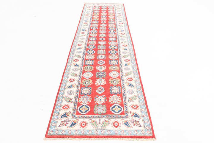 2' 10 x 10' 3 Hand Knotted Kazak Runner Rug