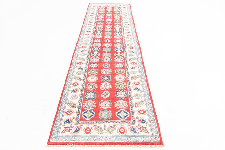 Detail image of 2' 10 x 10' 3 Hand Knotted Kazak Runner Rug