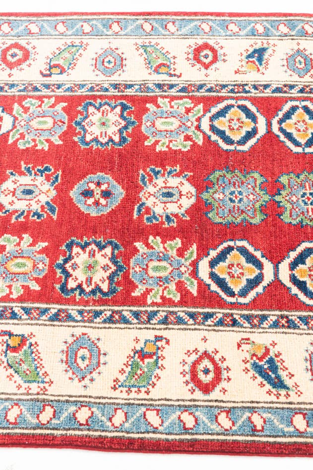 Detail image of 2' 10 x 10' 3 Hand Knotted Kazak Runner Rug