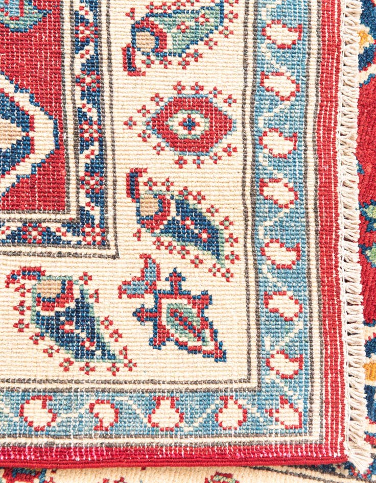 Detail image of 2' 10 x 10' 3  Hand Knotted Kazak Runner Rug