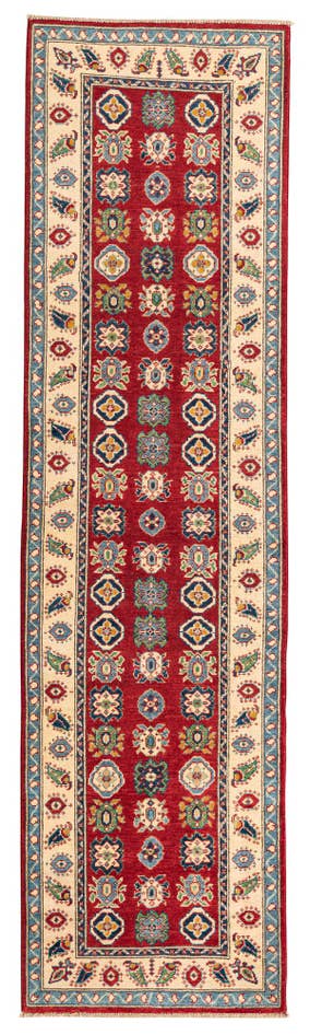 Detail image of 2' 10 x 10' 3 Hand Knotted Kazak Runner Rug