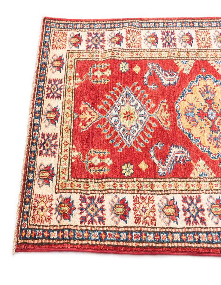 Detail image of 2' 8 x 10'  Hand Knotted Kazak Runner Rug