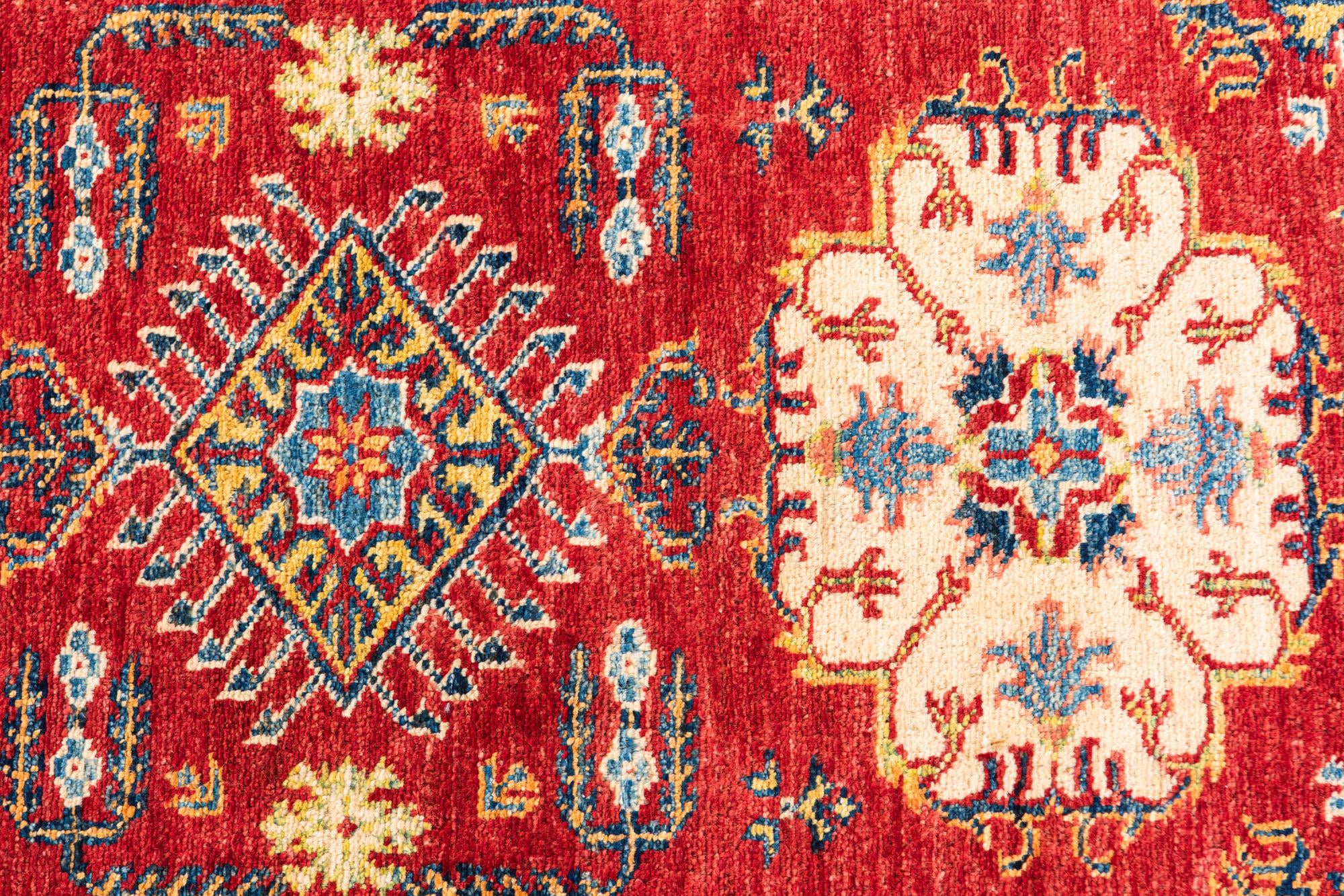 2' 8 x 10' Hand Knotted Kazak Runner Rug