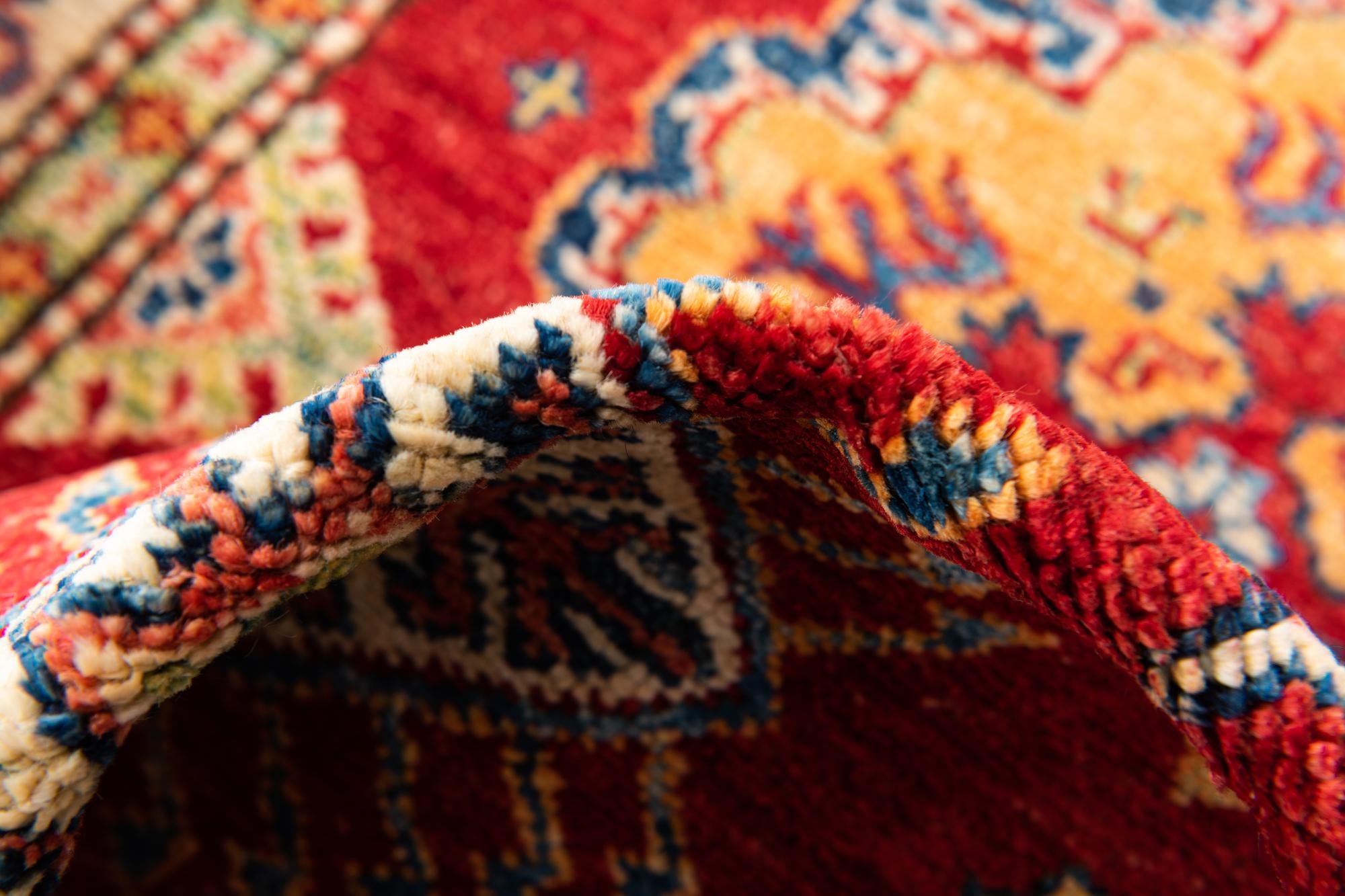 2' 8 x 10' Hand Knotted Kazak Runner Rug