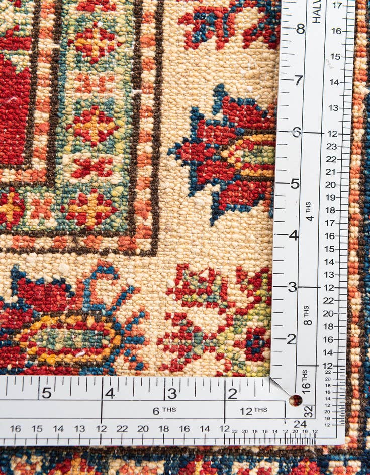 Detail image of 2' 8 x 10'  Hand Knotted Kazak Runner Rug