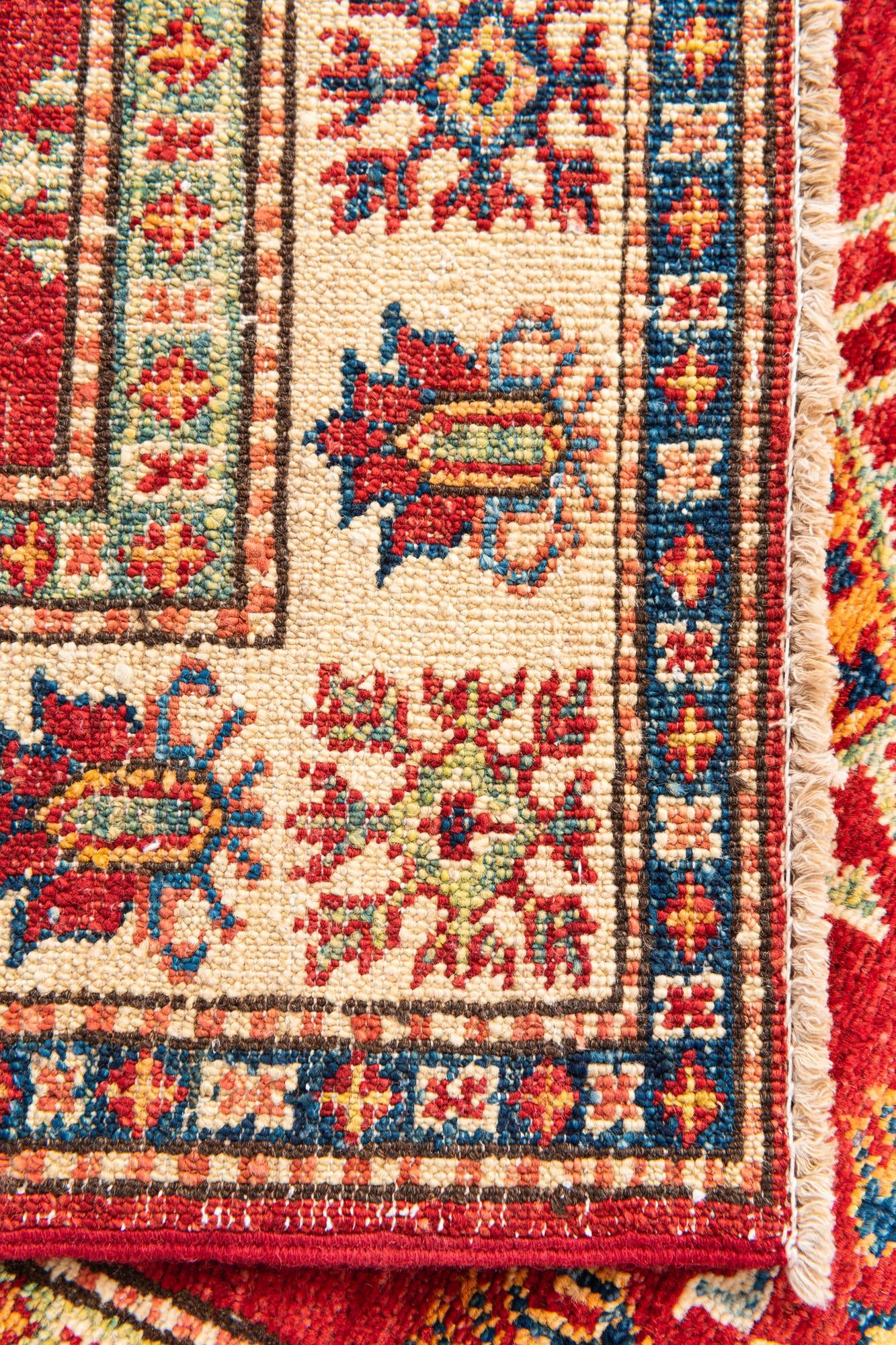 2' 8 x 10' Hand Knotted Kazak Runner Rug