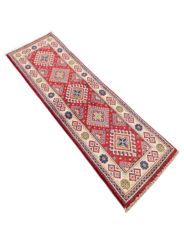 Detail image of 1' 10 x 6'  Hand Knotted Kazak Runner Rug