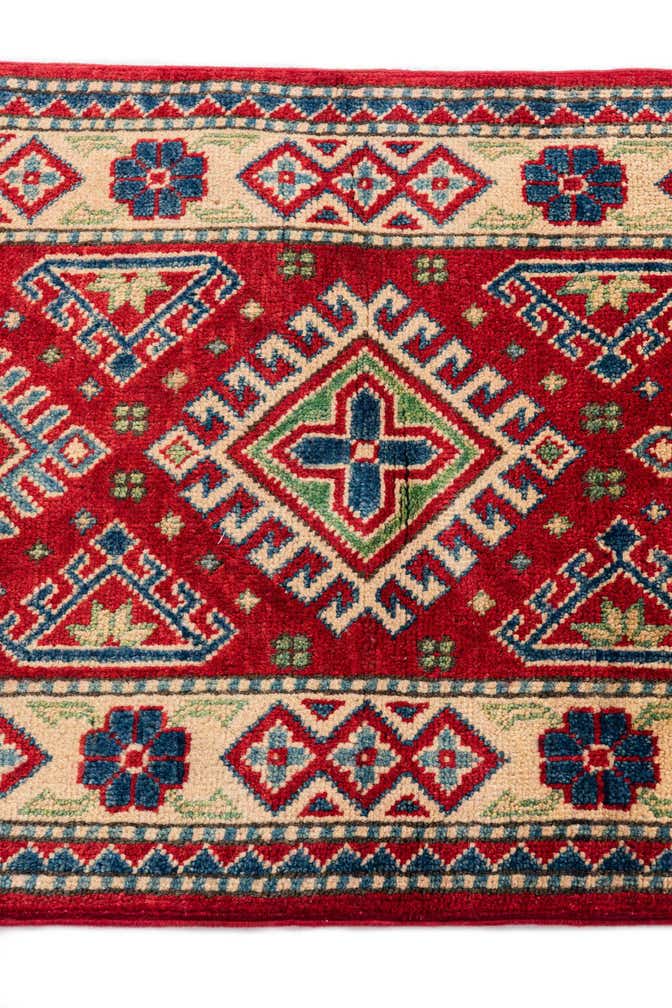 1' 10 x 6' Hand Knotted Kazak Runner Rug