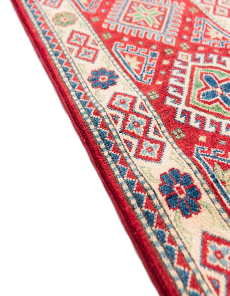 Detail image of 1' 10 x 6'  Hand Knotted Kazak Runner Rug
