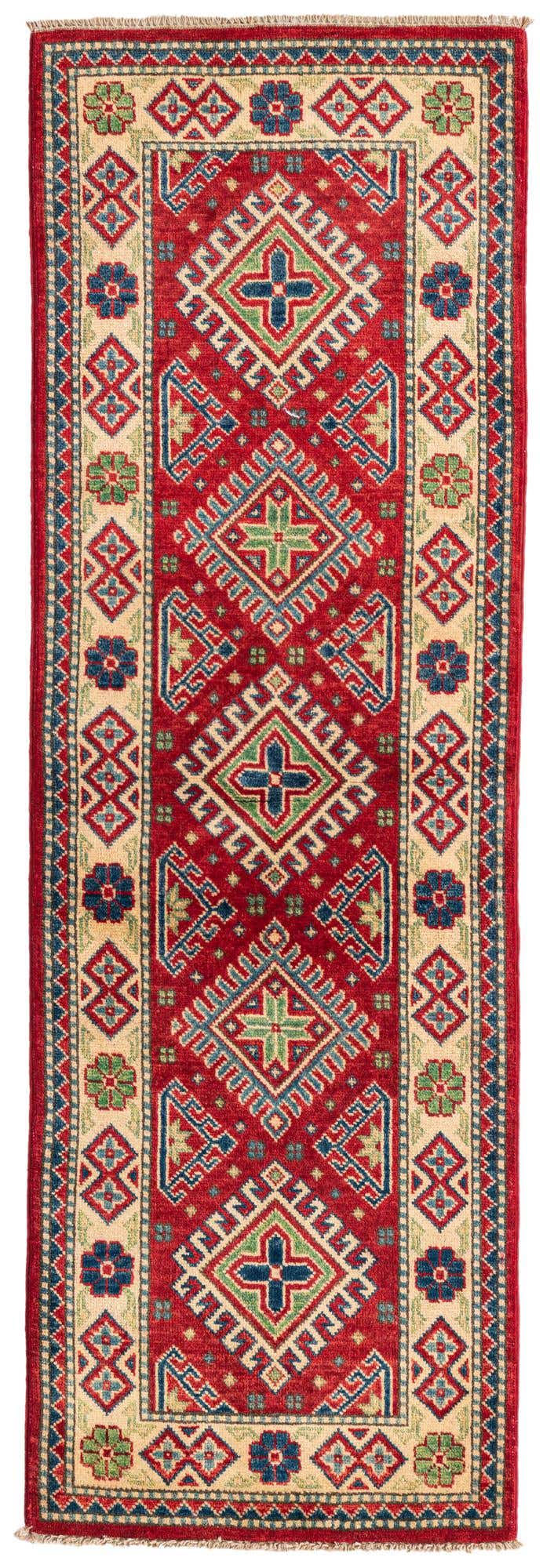 1' 10 x 6' Hand Knotted Kazak Runner Rug