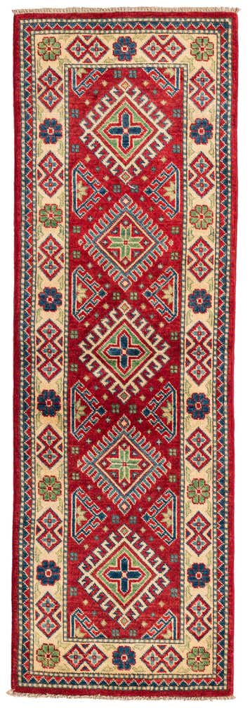 1' 10 x 6' Hand Knotted Kazak Runner Rug