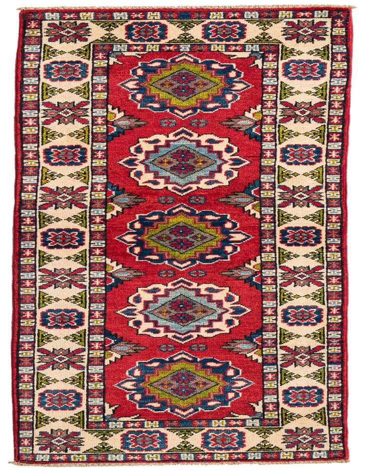 Detail image of 2' x 5' 10 Hand Knotted Kazak Runner Rug