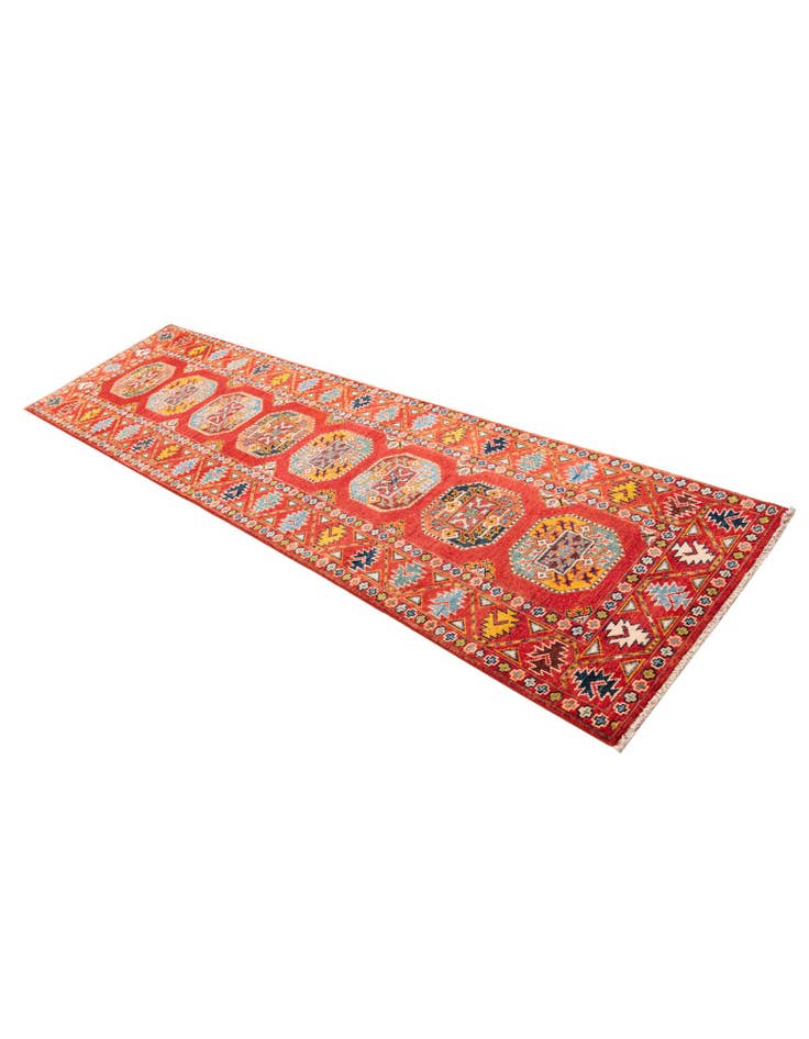 Detail image of 2' 8 x 9' 9 Hand Knotted Kazak Runner Rug