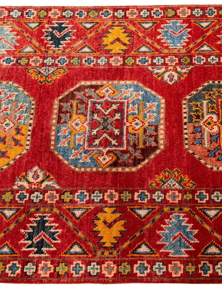 Detail image of 2' 8 x 9' 9 Hand Knotted Kazak Runner Rug
