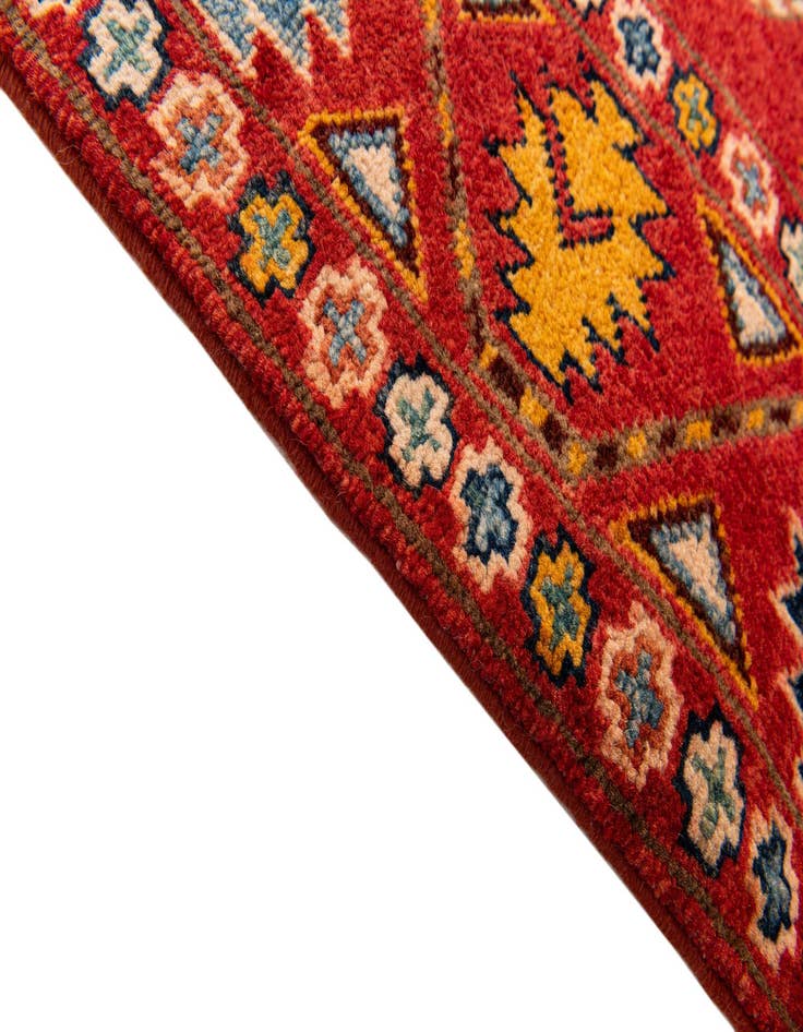 Detail image of 2' 8 x 9' 9 Hand Knotted Kazak Runner Rug