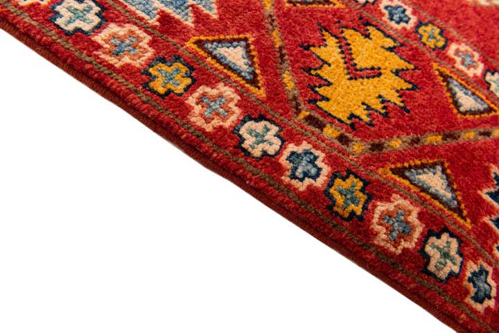 2' 8 x 9' 9 Hand Knotted Kazak Runner Rug