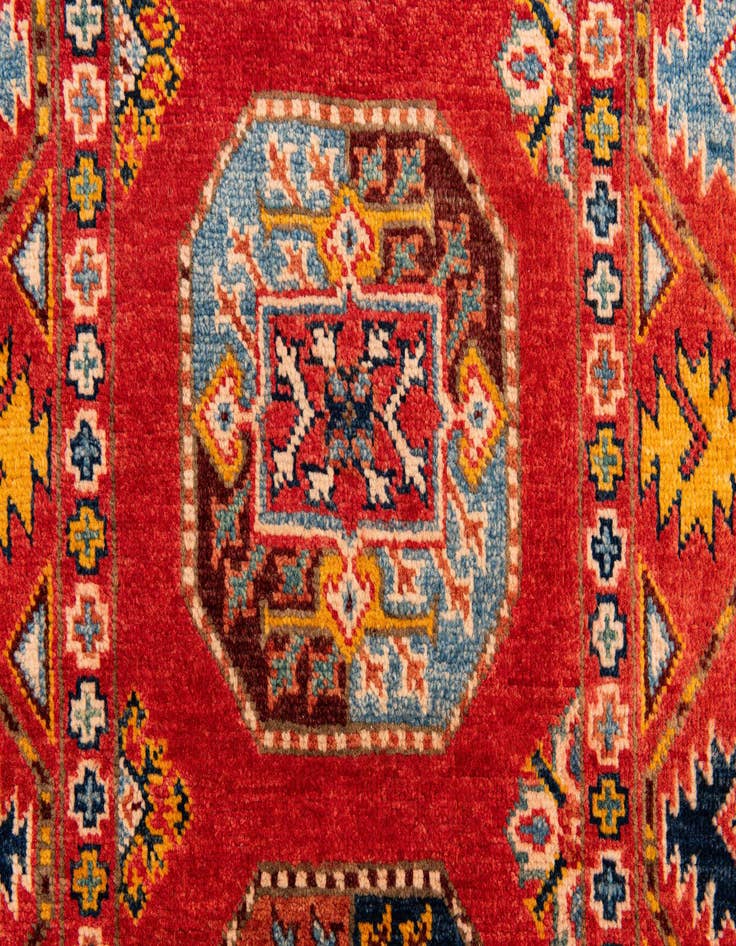 Detail image of 2' 8 x 9' 9  Hand Knotted Kazak Runner Rug