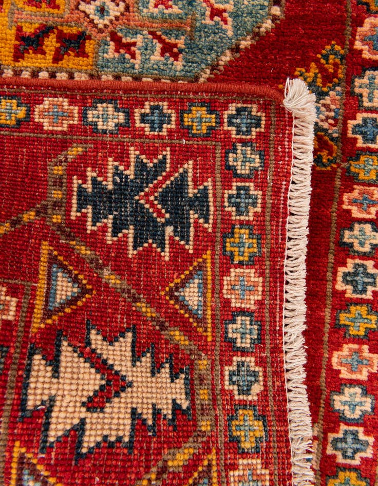 Detail image of 2' 8 x 9' 9  Hand Knotted Kazak Runner Rug