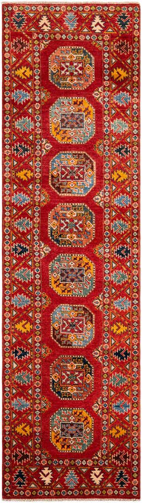 2' 8 x 9' 9 Hand Knotted Kazak Runner Rug