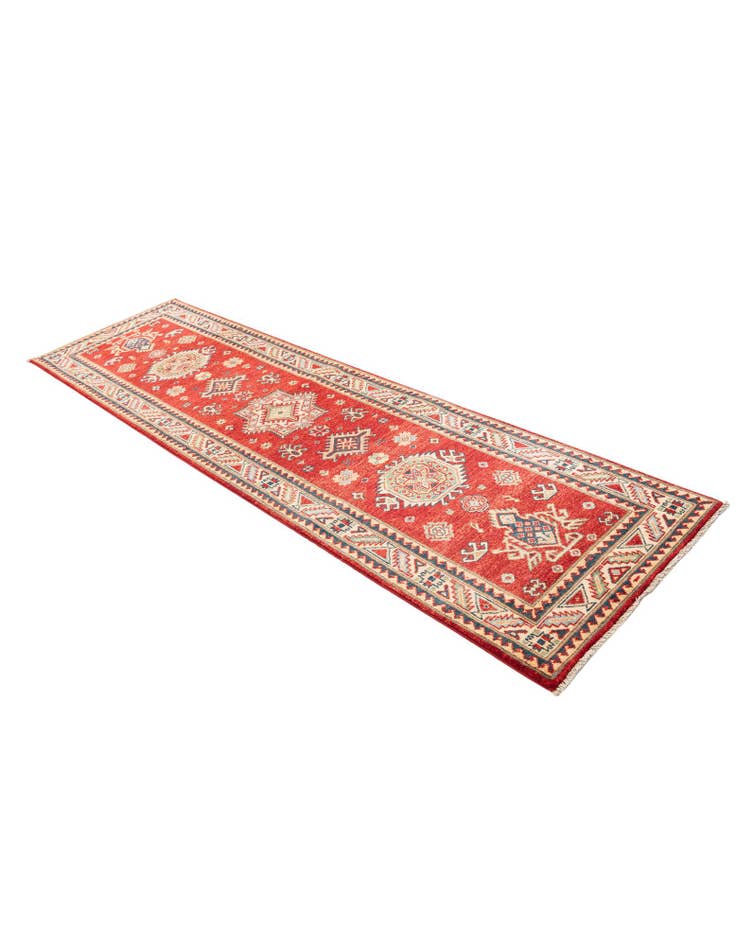 Detail image of 2' 8 x 9' 8 Hand Knotted Kazak Runner Rug