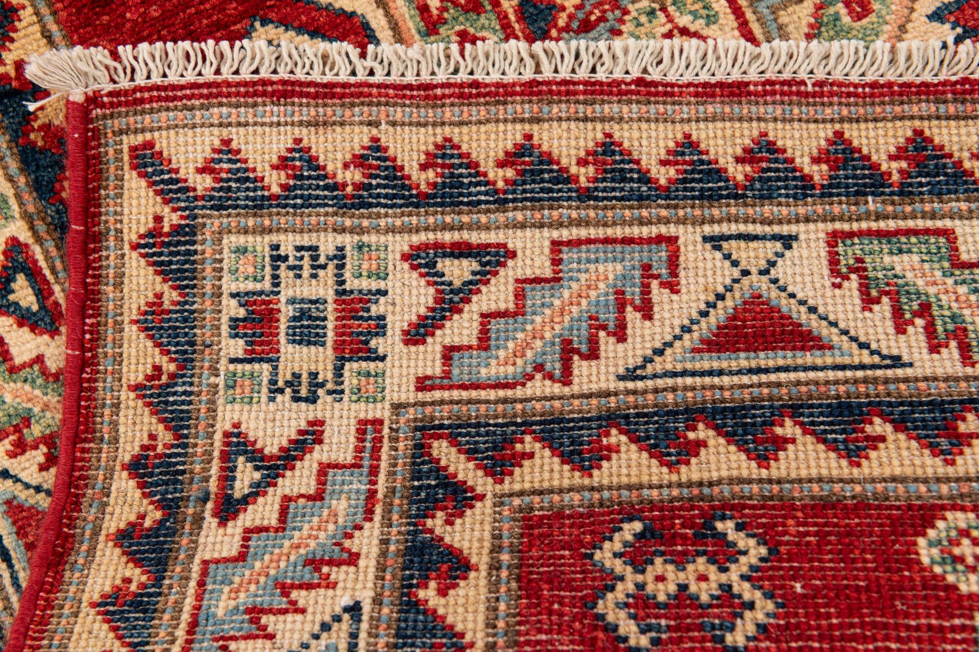 2' 8 x 9' 8 Hand Knotted Kazak Runner Rug