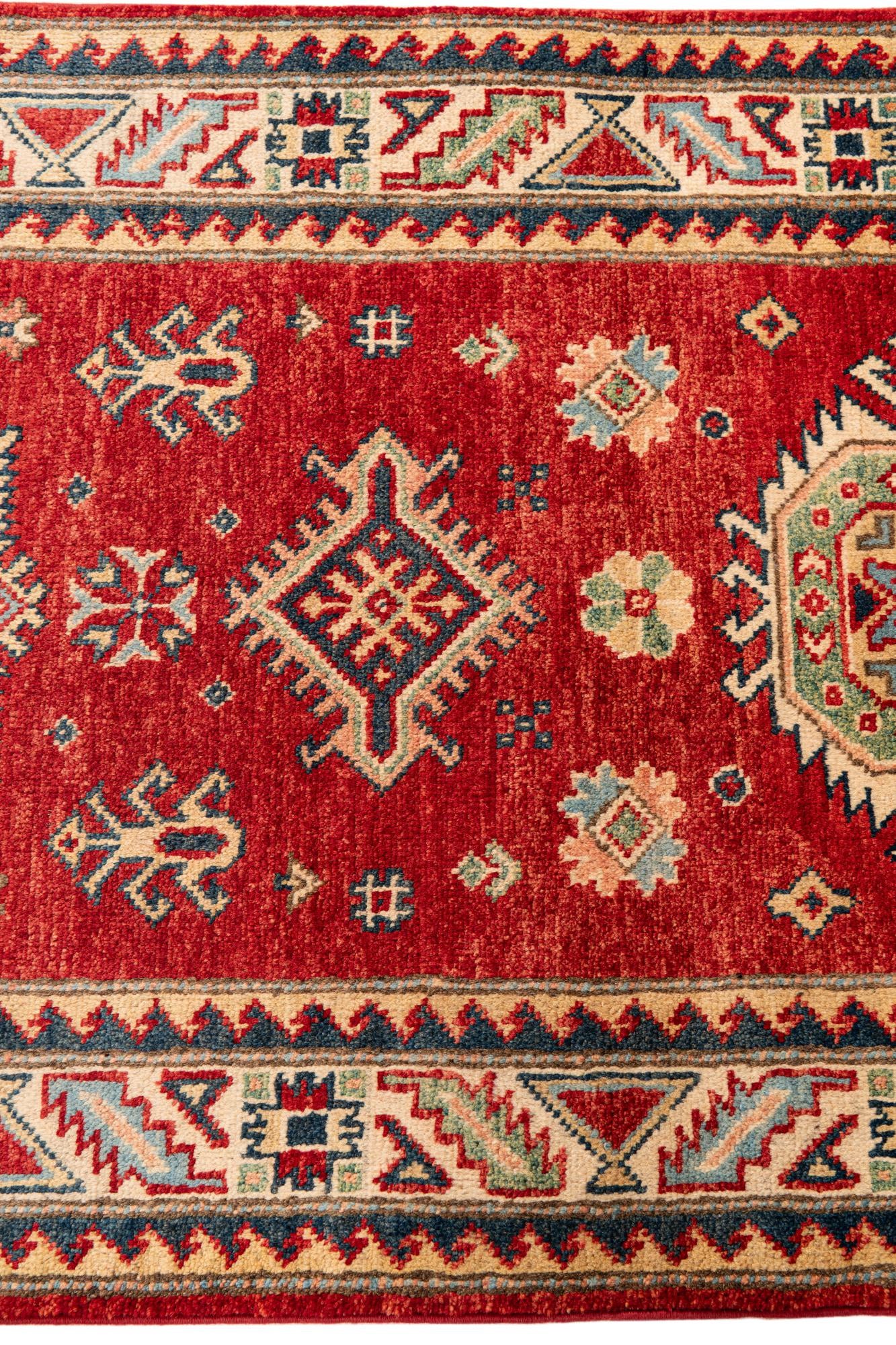 2' 8 x 9' 8 Hand Knotted Kazak Runner Rug
