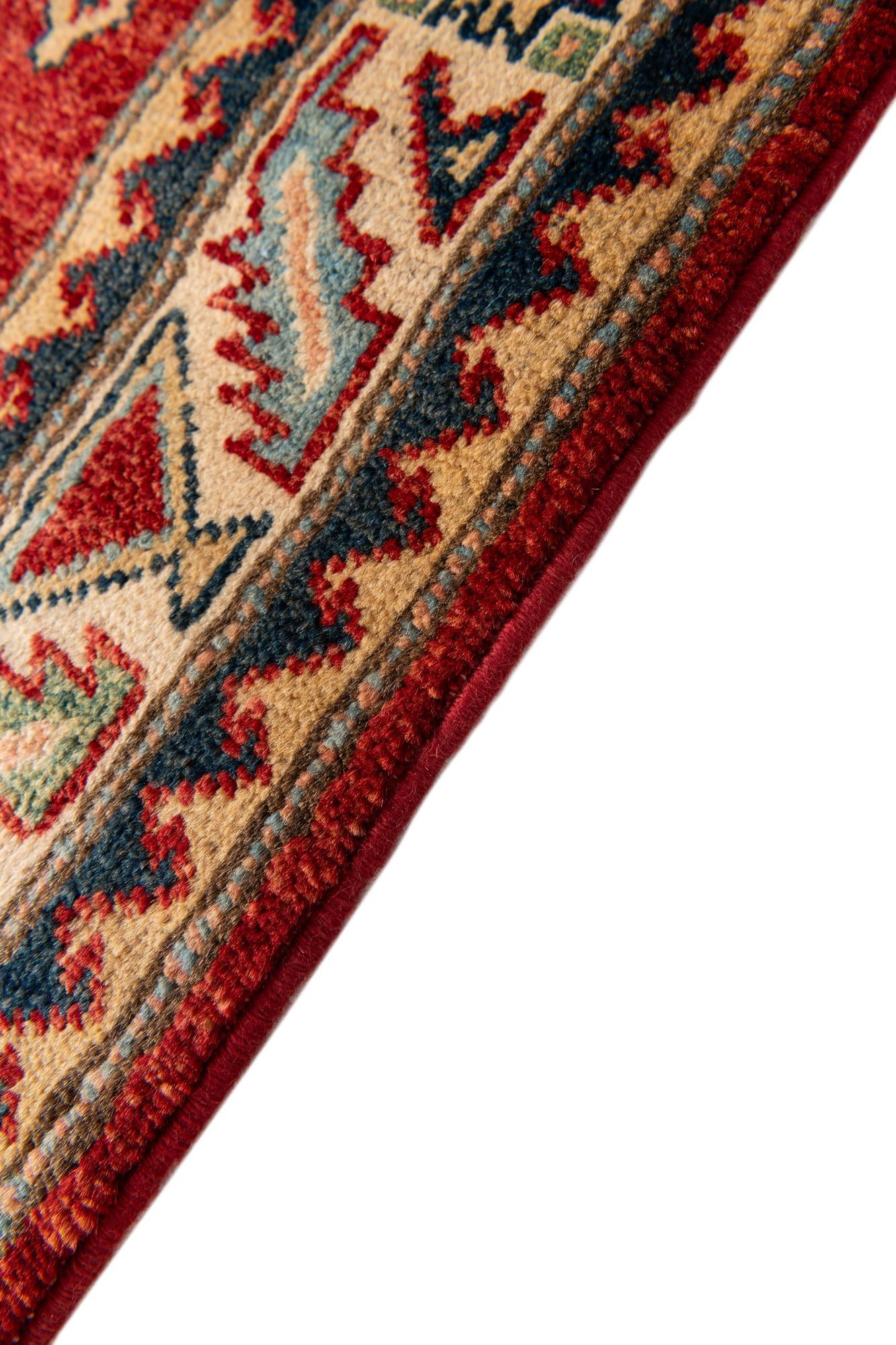 2' 8 x 9' 8 Hand Knotted Kazak Runner Rug