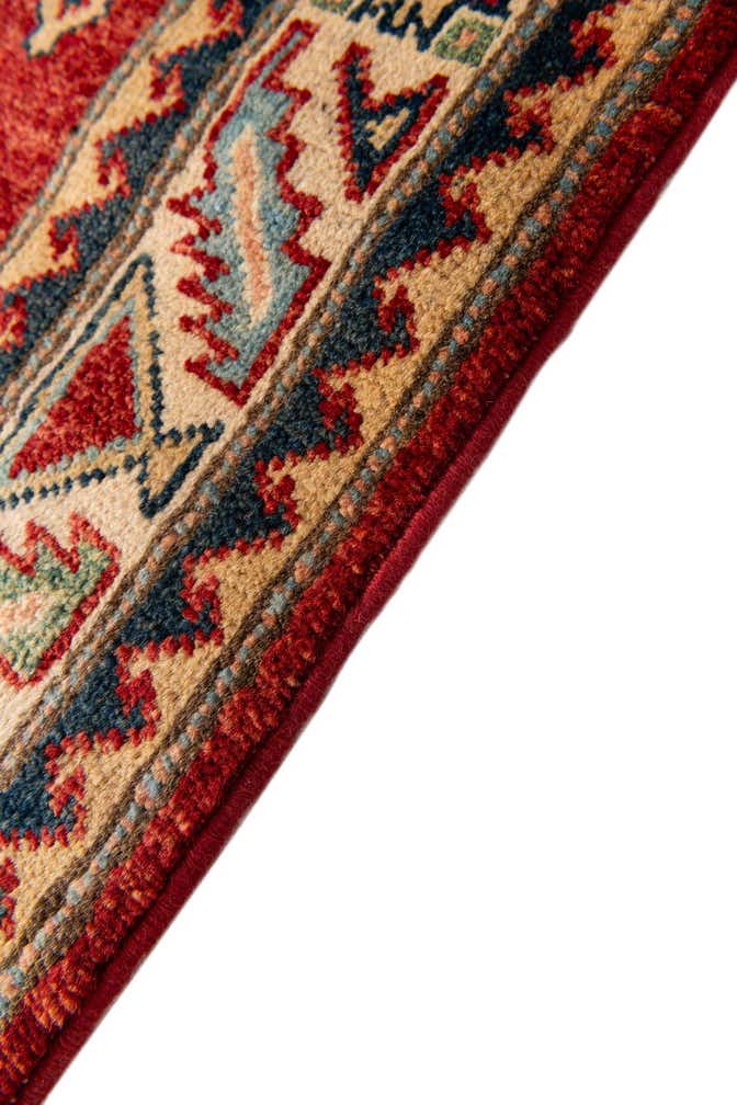 2' 8 x 9' 8 Hand Knotted Kazak Runner Rug