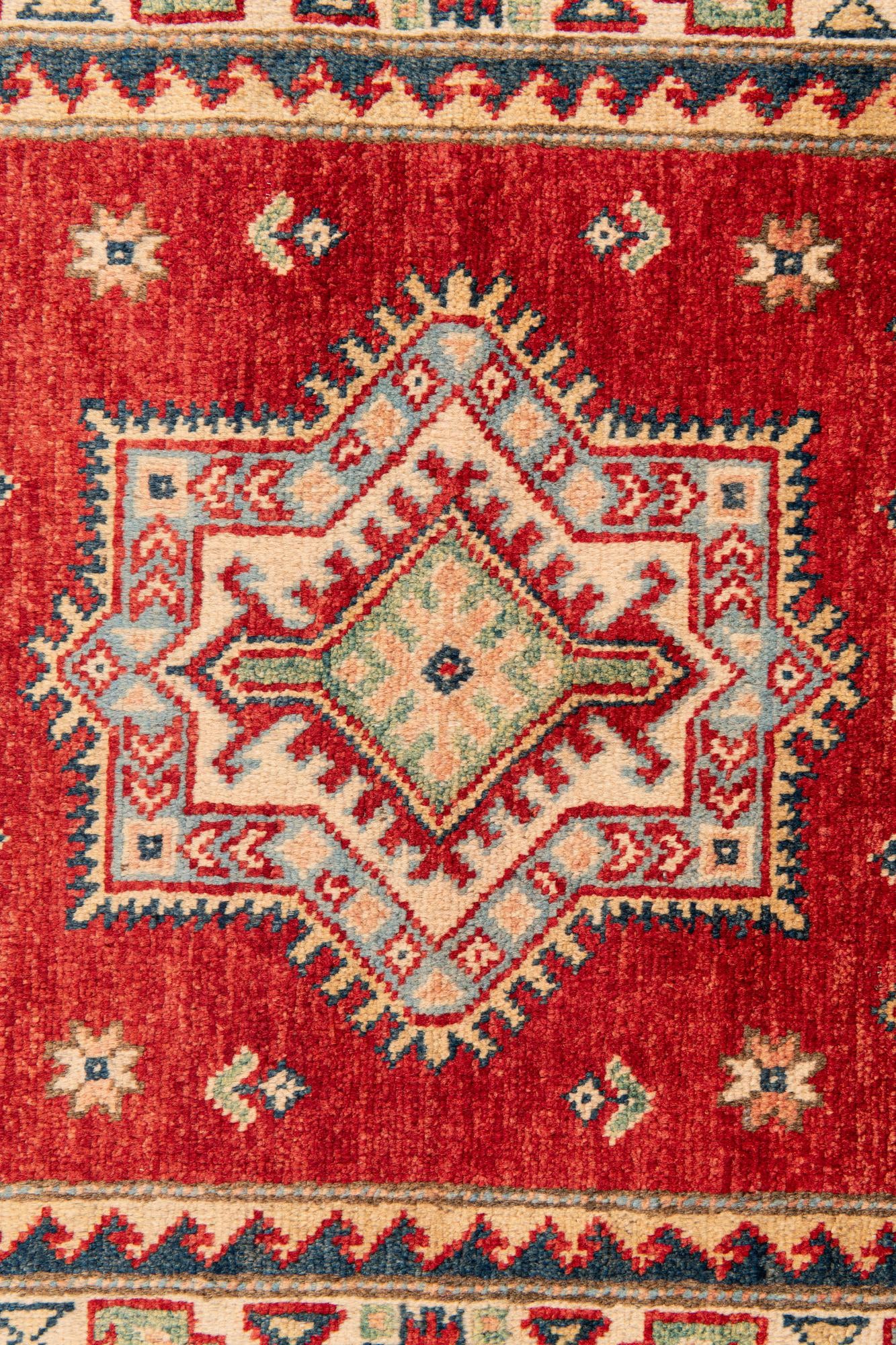2' 8 x 9' 8 Hand Knotted Kazak Runner Rug