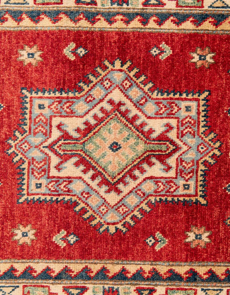 Detail image of 2' 8 x 9' 8  Hand Knotted Kazak Runner Rug