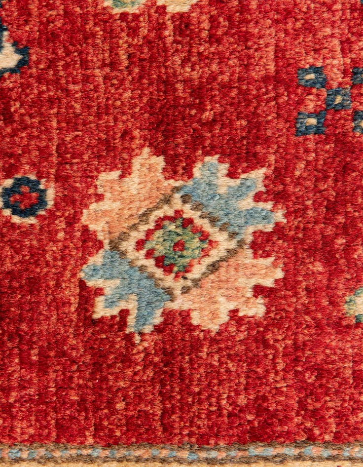 Detail image of 2' 8 x 9' 8  Hand Knotted Kazak Runner Rug