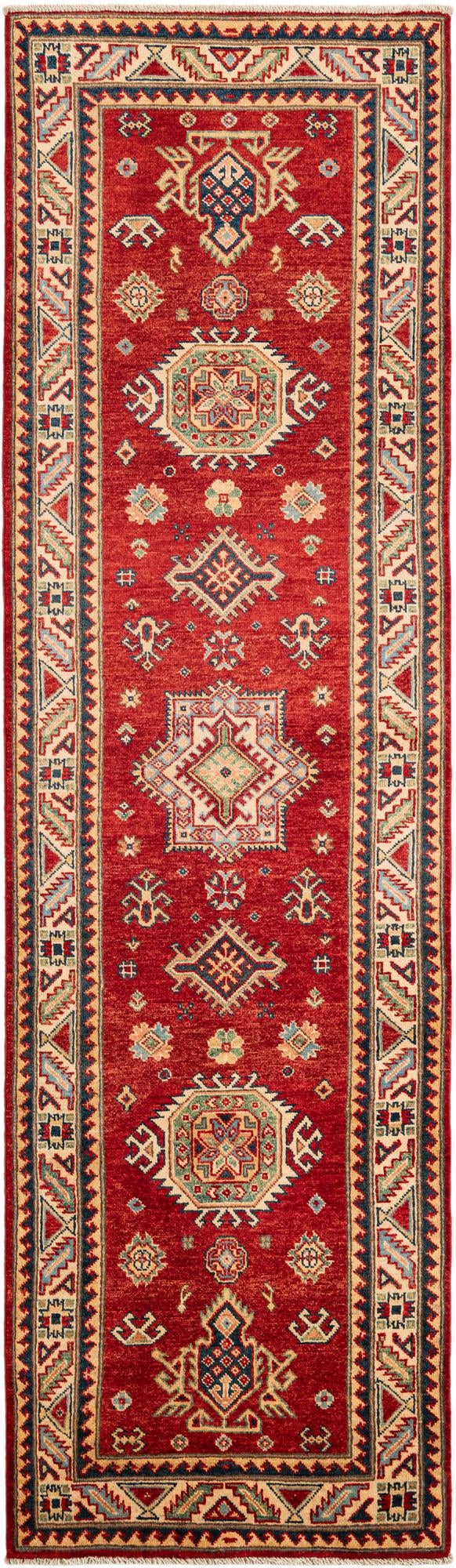 2' 8 x 9' 8 Hand Knotted Kazak Runner Rug