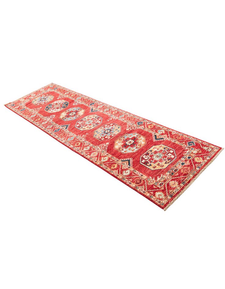 Detail image of 2' 7 x 9' Hand Knotted Kazak Runner Rug