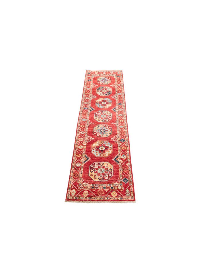 Detail image of 2' 7 x 9'  Hand Knotted Kazak Runner Rug