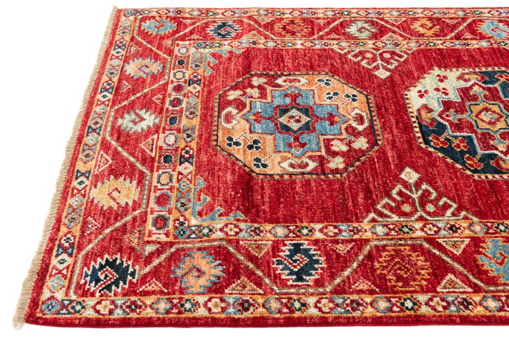 Detail image of 2' 7 x 9' Hand Knotted Kazak Runner Rug