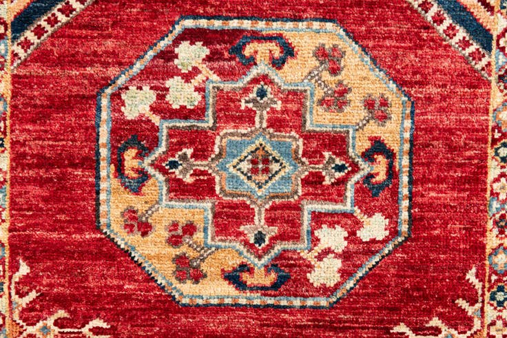 Detail image of 2' 7 x 9' Hand Knotted Kazak Runner Rug