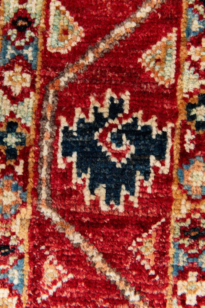 2' 7 x 9' Hand Knotted Kazak Runner Rug