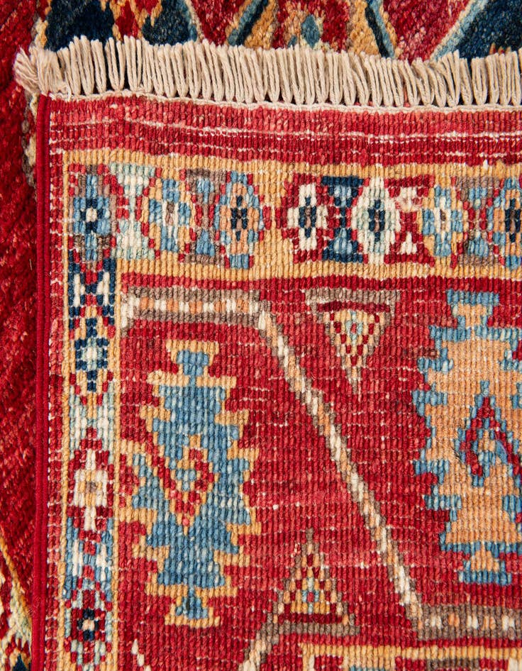 Detail image of 2' 7 x 9'  Hand Knotted Kazak Runner Rug