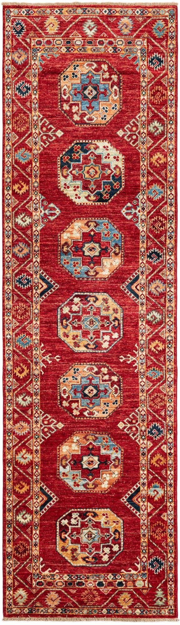 2' 7 x 9' Hand Knotted Kazak Runner Rug